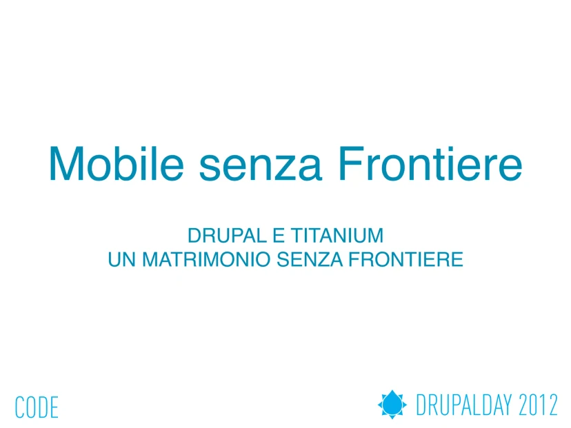 Mobile senza frontiere, slide 1