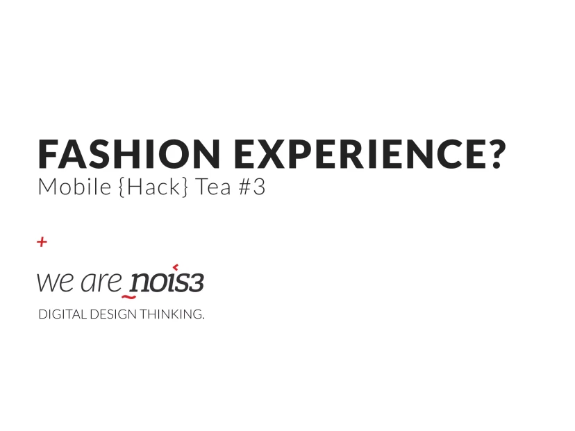 Fashion Experience?, slide 1