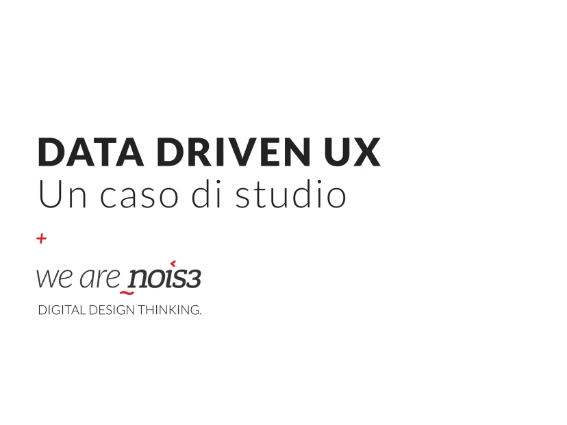 Data Driven UX, slide 2