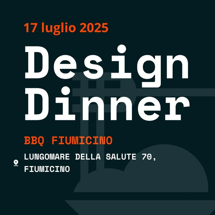 Cover DesignDinner #4 Roma - 17 luglio