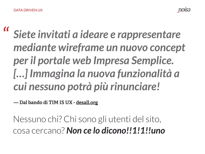 Data Driven UX, slide 17