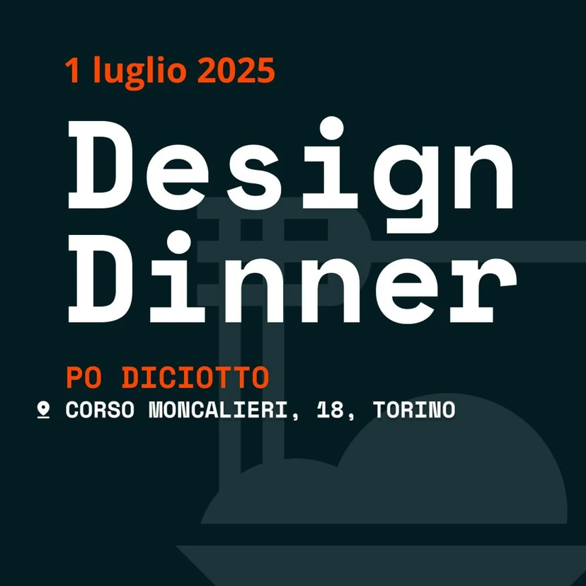 Cover DesignDinner #2 Torino - 1 luglio